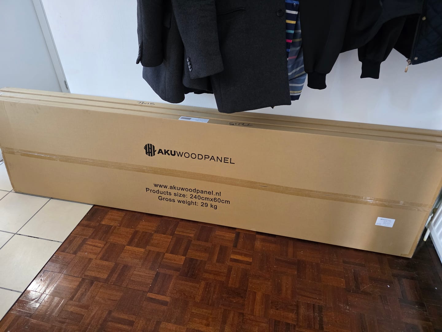 Customer photo review of Sample - Wooden Wall Panel | Natural Oak