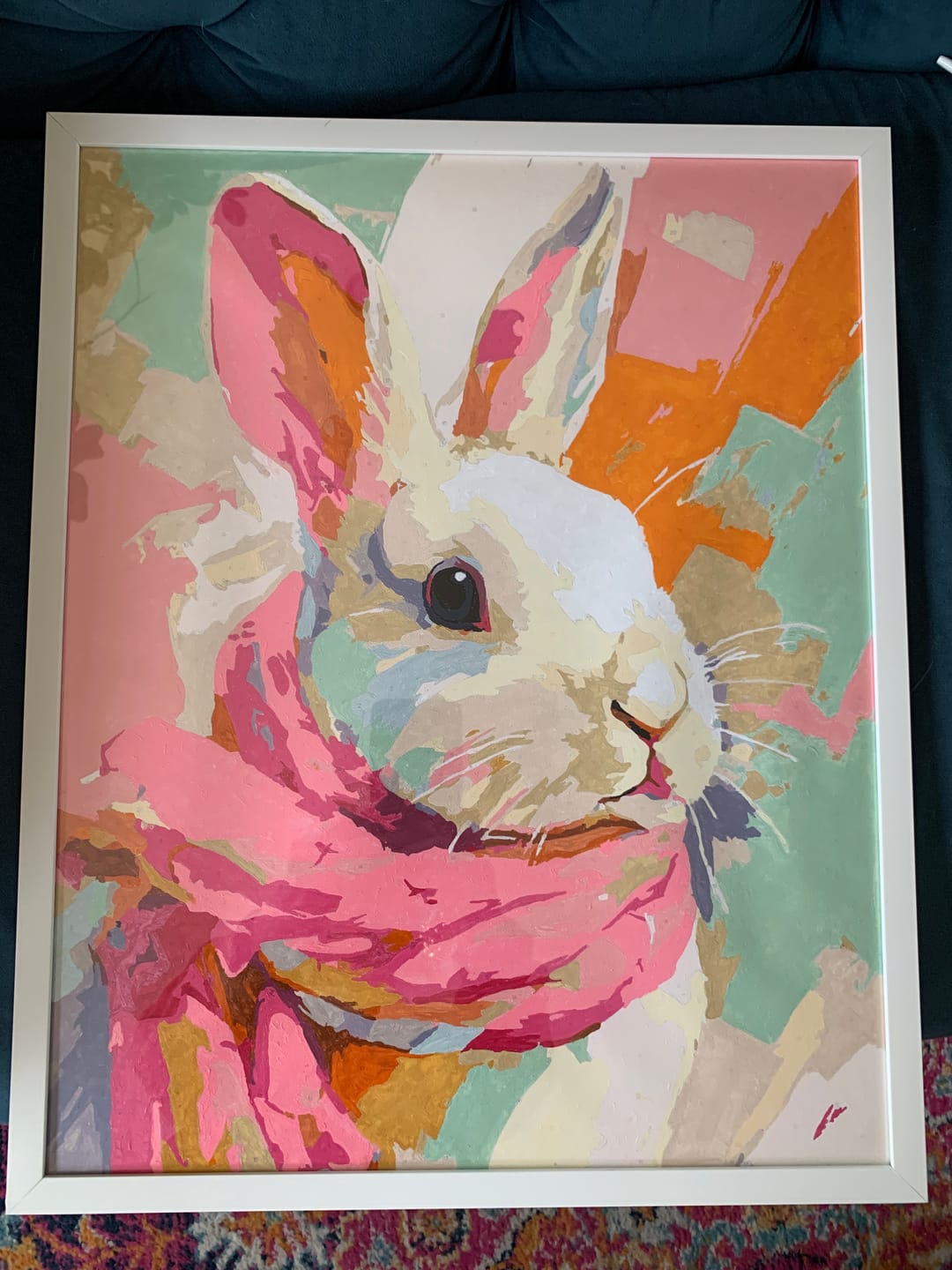 Customer photo review of Pastel bunny | Paint by Number