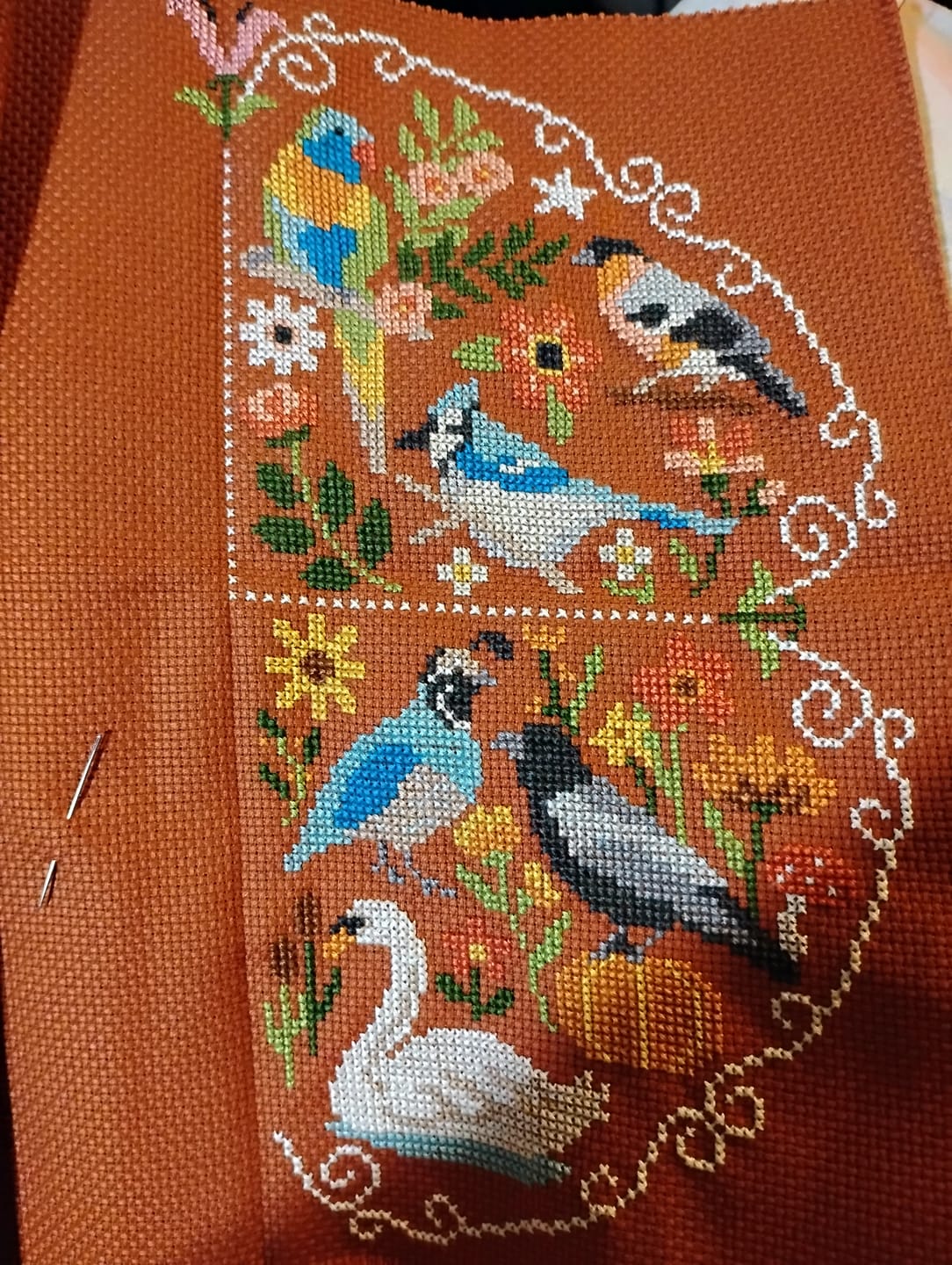 Customer photo review of Song of the Seasons - Cross Stitch Kit