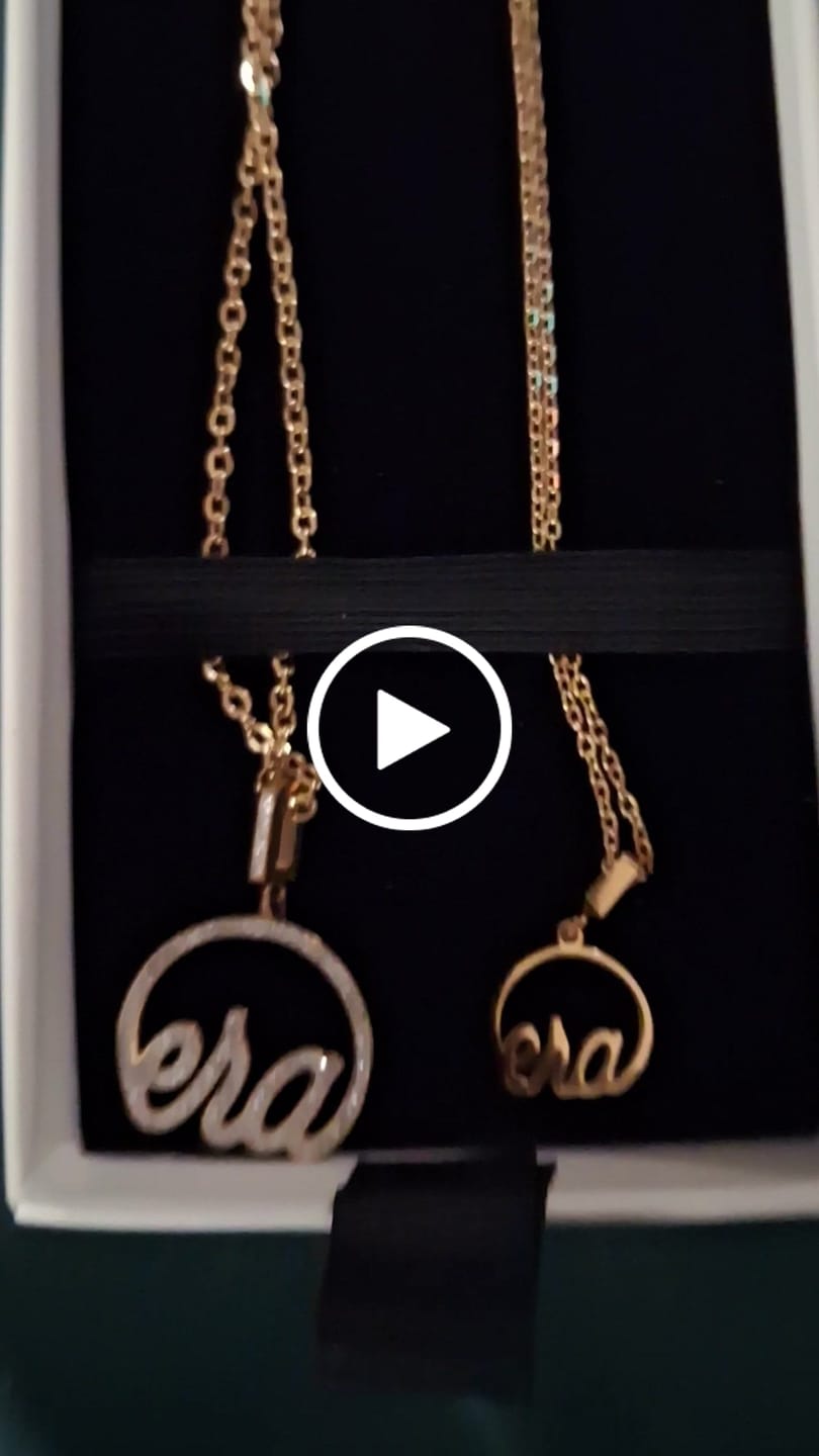 Customer video review of Gold Precious Logo Necklace