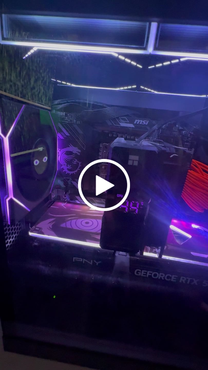 Customer video review of Custom Design RGB GPU Backplate