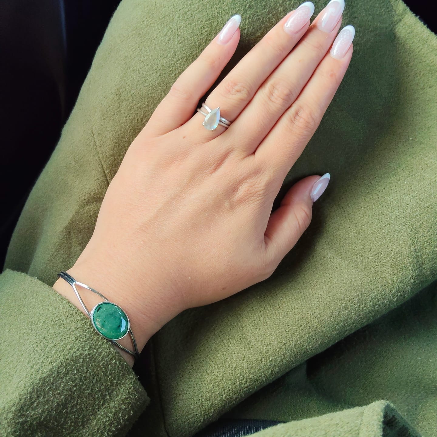 Customer photo review of Genuine NZ Greenstone Bangle