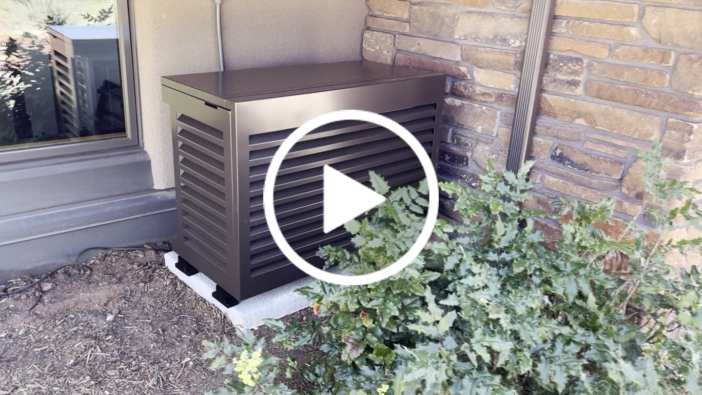 Customer video review of Mini-Split AC Cover - Bronze