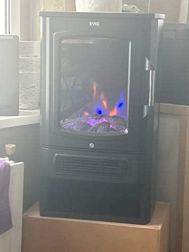 Customer photo review of EVIQ Elektrische Sfeerhaard Toronto - Vrijstaand