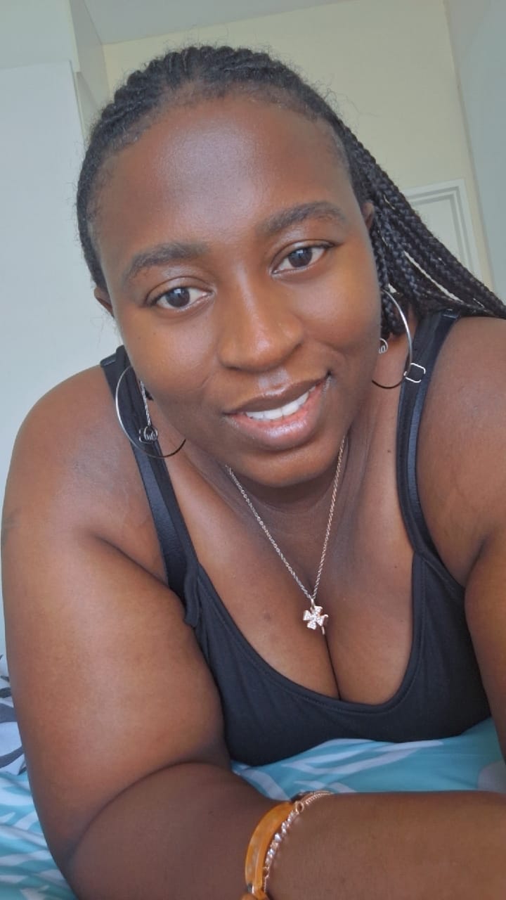 Customer photo review of Silver Era Drop Hoops
