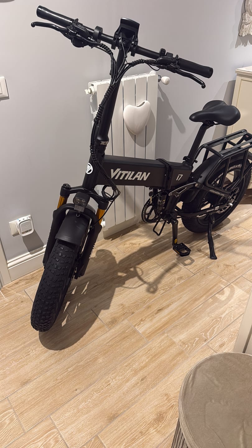 Customer photo review of I7 Pro Folding Full Suspension Electric Bike