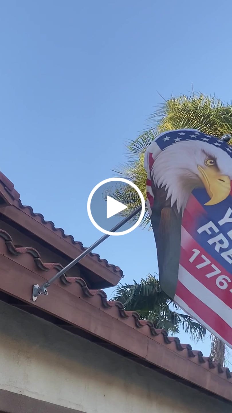 Customer video review of America’s 250th Anniversary Flag – 3x5 Ft Bald Eagle Patriotic Flag | 1776-2026 “250 Years of Freedom” Banner