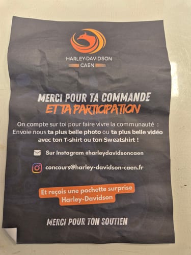 Avis photo d'un client sur Pack 2 (1 Tee-shirt) = 2 participations