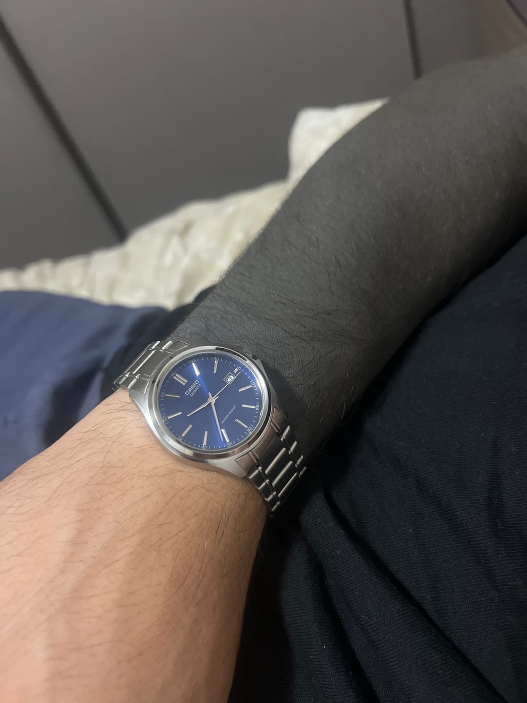 Customer photo review of Reloj Casio Análogo MTP-1183A-2A Azul Acero Inoxidable
