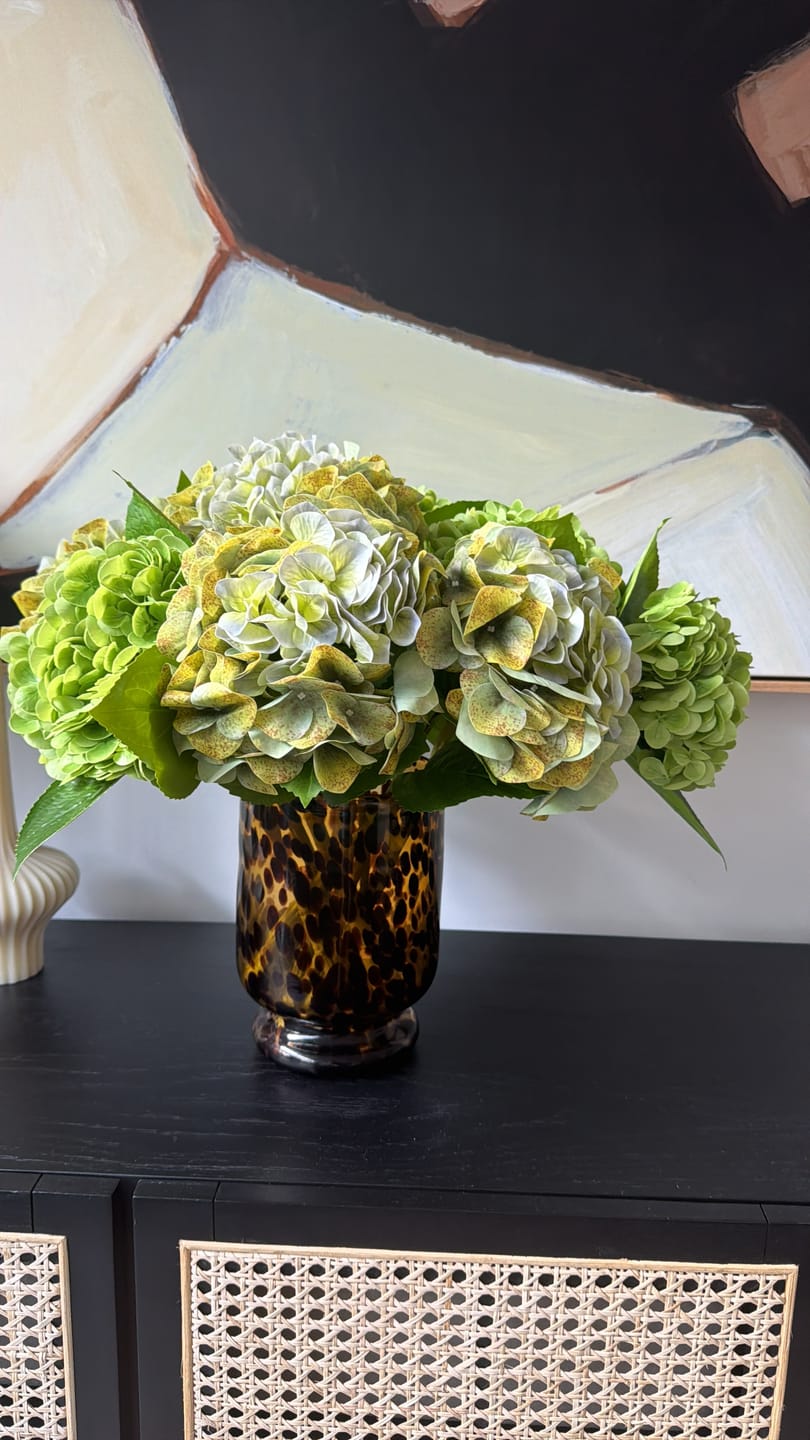 Customer photo review of Olive Green Hydrangeas