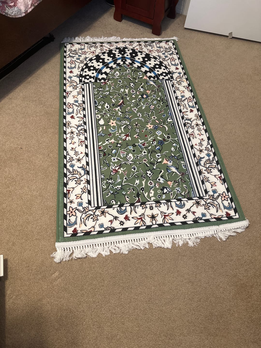 Customer photo review of Minbar Al Rawda Padded Prayer Mat
