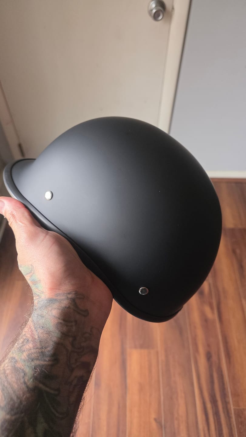 Customer photo review of Baseball Cap STYLE DOT Motorcycle Helmet