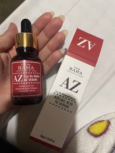 Customer photo review of Azelaic Acid 10% Facial Serum with Niacinamide