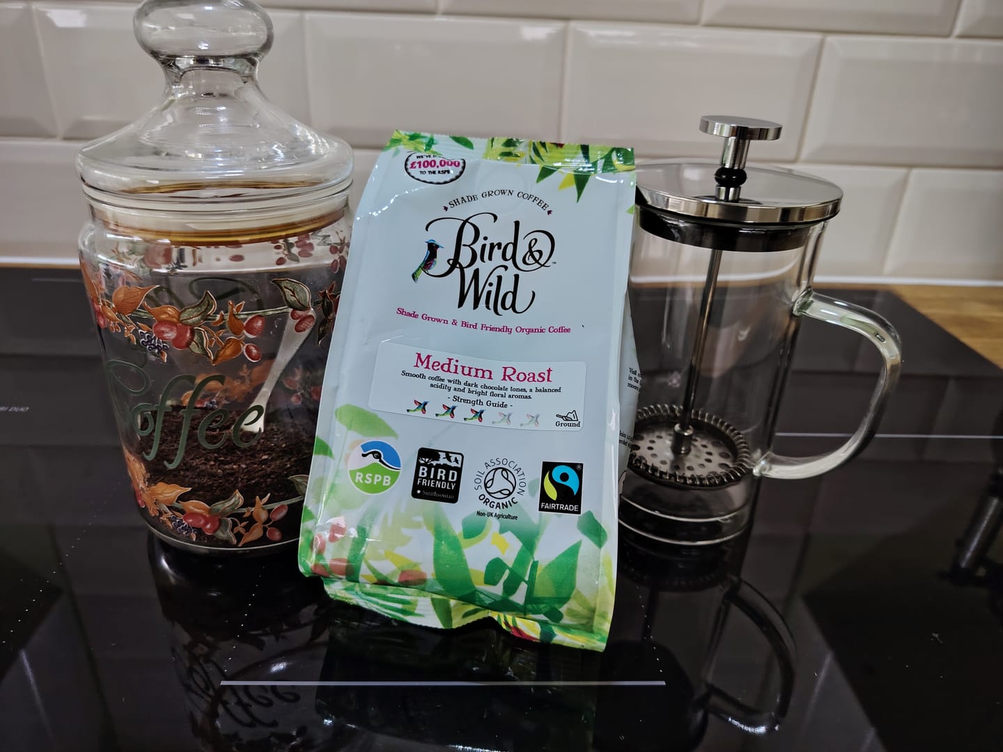 Customer photo review of Medium Roast Fairtrade Organic Coffee, Beans or Ground - 200g, 500g, 1kg