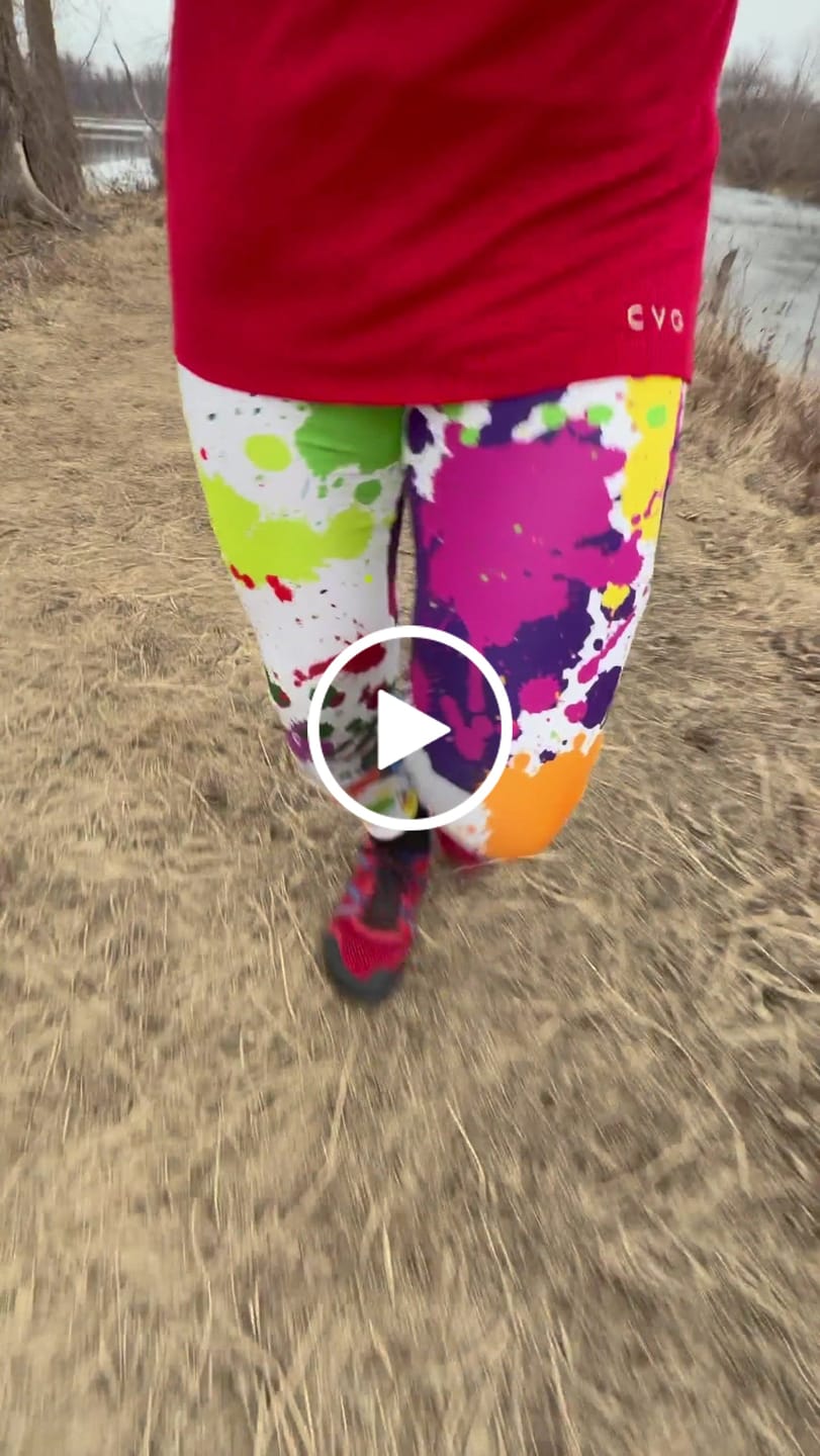 Customer video review of Color Splash Leggings With Pockets
