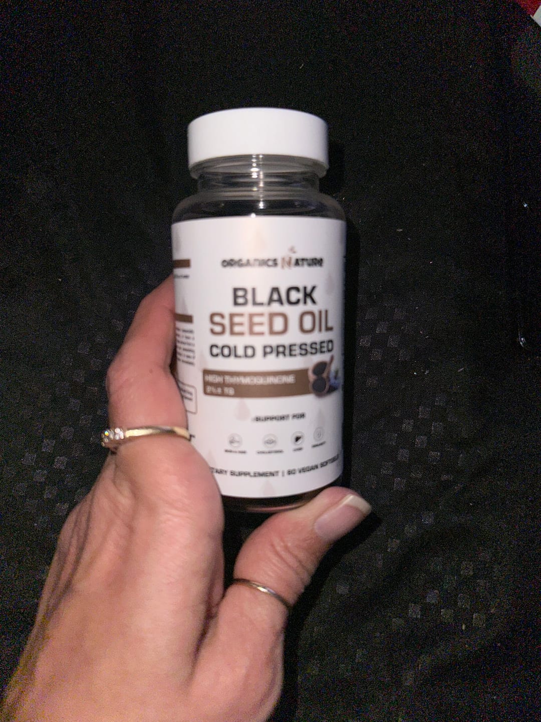 Customer photo review of Cold Pressed Black Seed Oil - 3 Bottles