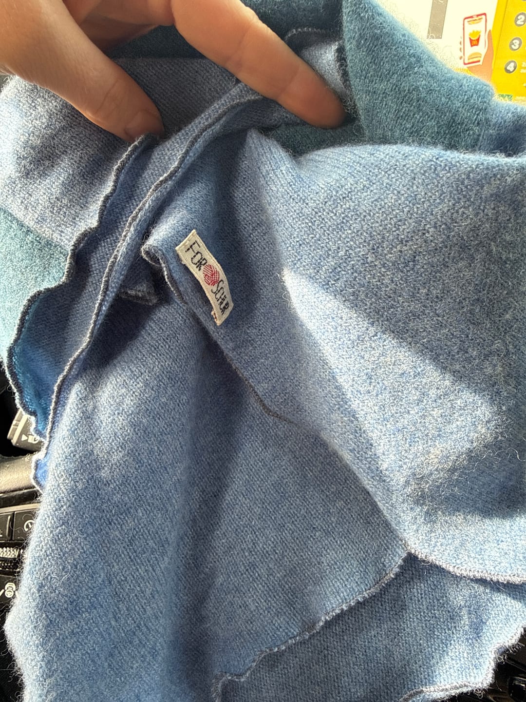 Customer photo review of Kaschmir Halstuch zum Binden