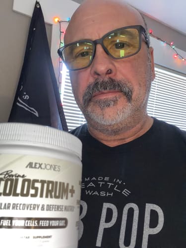 Customer photo review of Bovine Colostrum+ - Cellular Recovery & Defense Matrix (2.5 oz) (30 Servings)