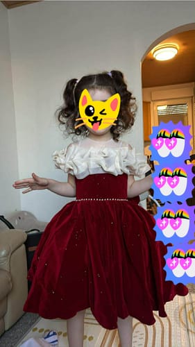 Customer photo review of Elegant Baby Girl  Dress Christmas Girl Dress Toddler Birthday Dress