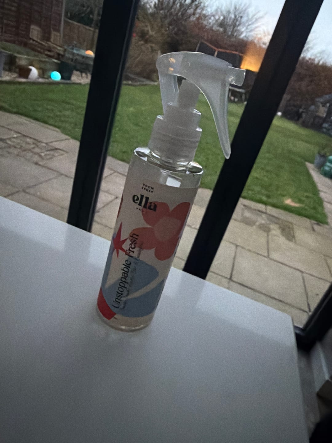 Customer photo review of Unstoppable Fresh Room Spray