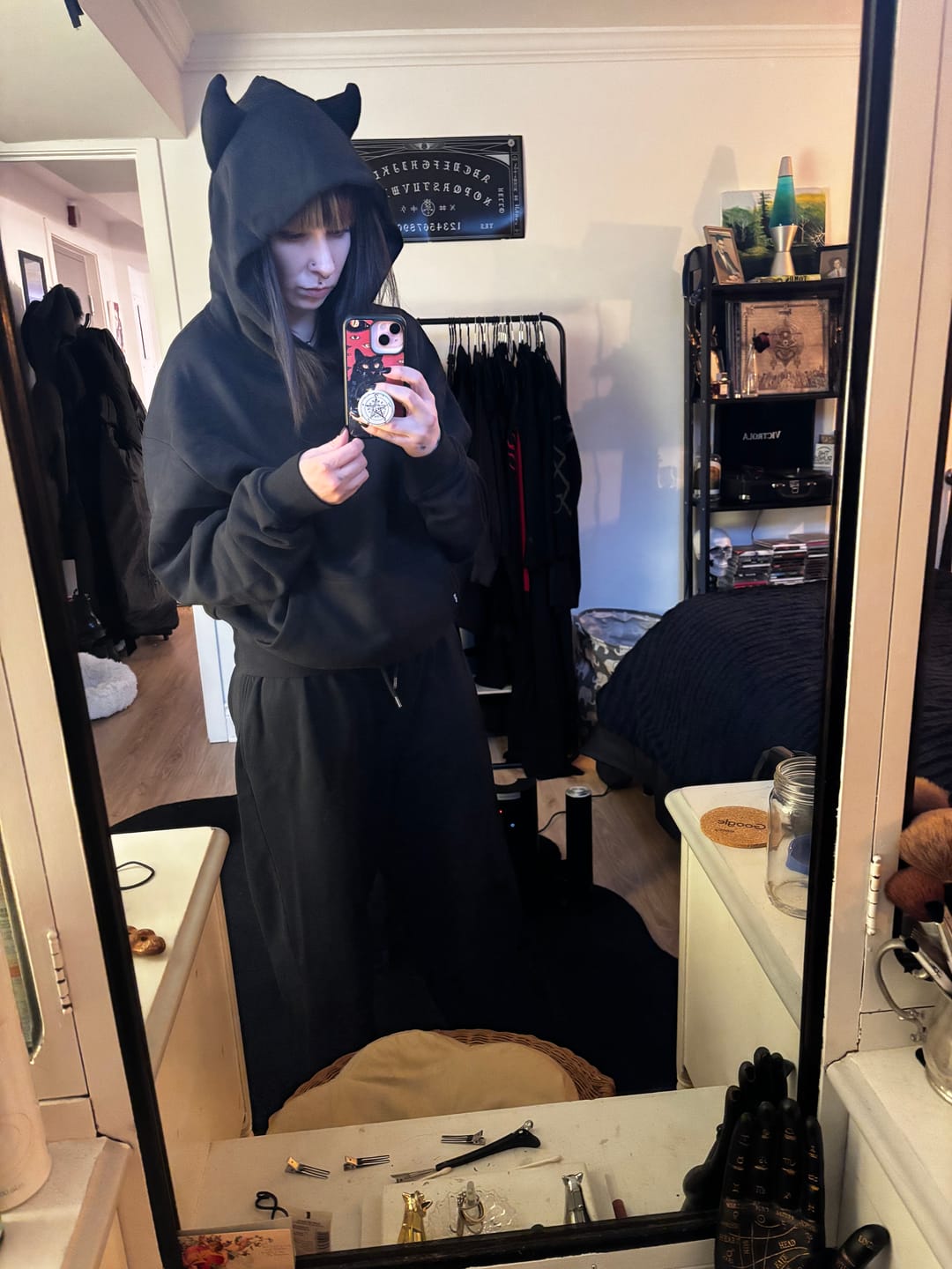 Customer photo review of WAVE DEVIL HOODIE - BLACK