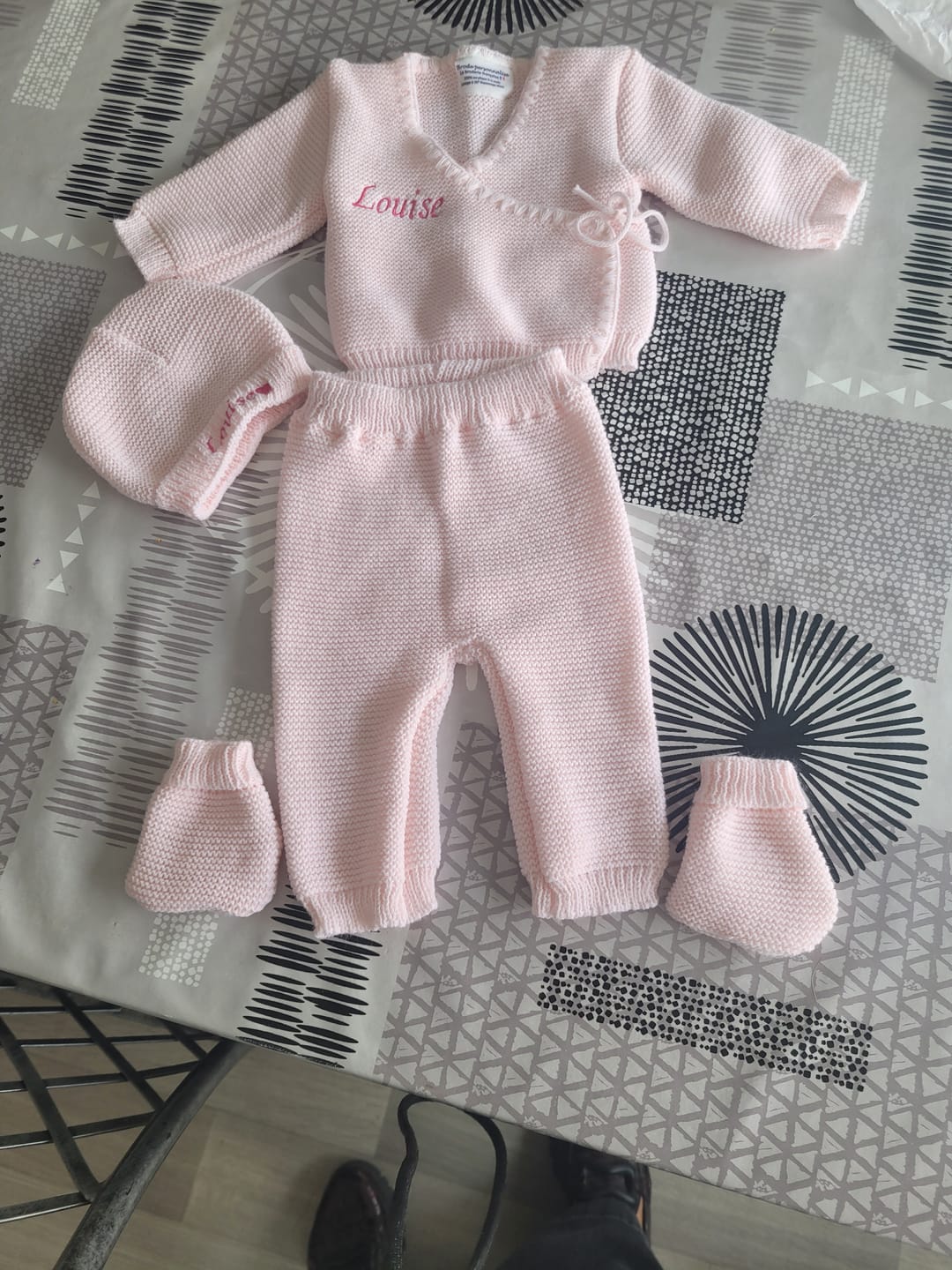 Customer photo review of Ensemble en maille
