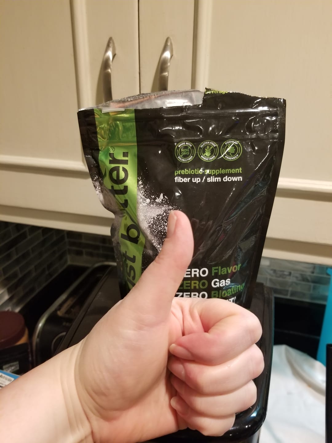 Customer photo review of 2 pack - 300g Pouch - just better.® prebiotic supplement (About 50 servings per pouch) Bundle Up & SAVE 5%!