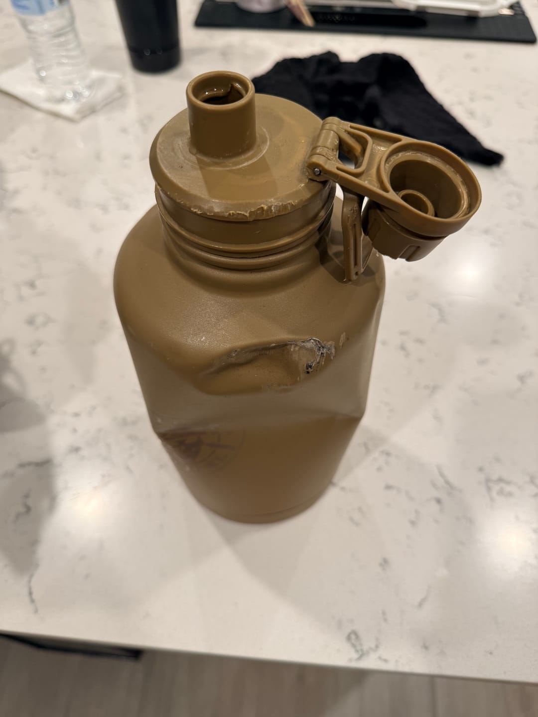 Customer photo review of 64oz Iron Workforce Bottles