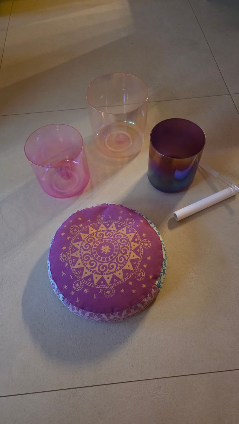 Customer photo review of "Sweet Surrender" Klangschalen Set AkashaBowls® 432 Hz