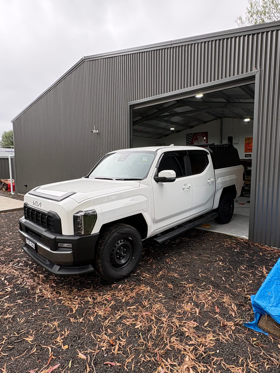 Customer photo review of KIA Tasman Side Steps 2025+ Black Side Bars