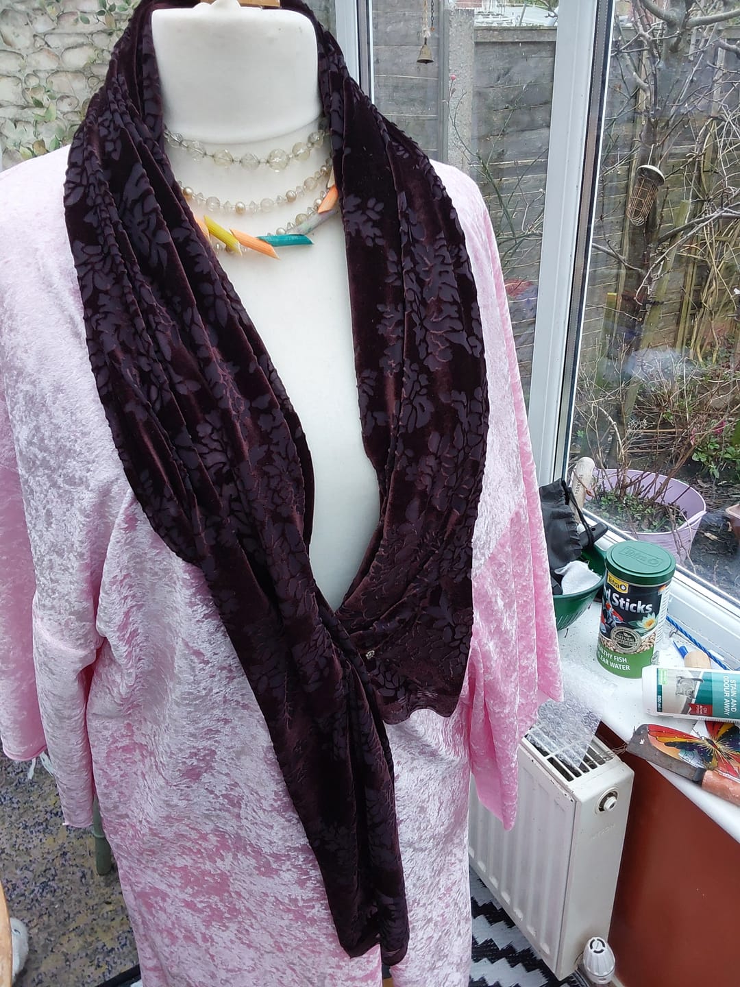 Customer photo review of Crushed Velvet Fabric