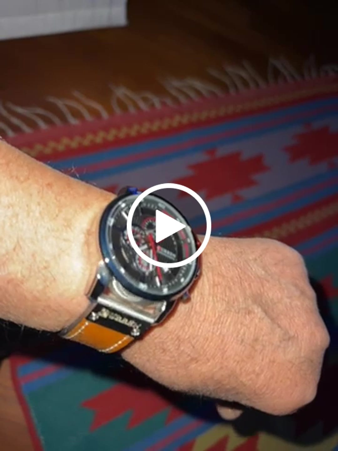 Customer video review of Curren Istanbul® orologio uomo pelle