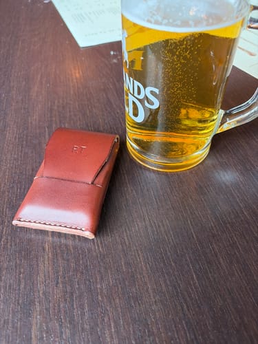 Customer photo review of Slimmad plånbok i äkta läder