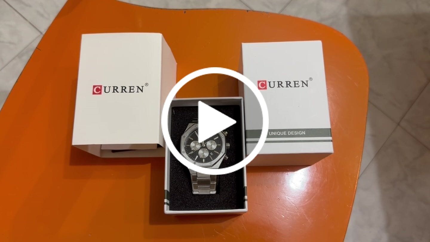 Customer video review of Curren Atene® orologio uomo acciaio