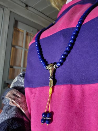 Customer photo review of Lapis Lazuli Third Eye Mala