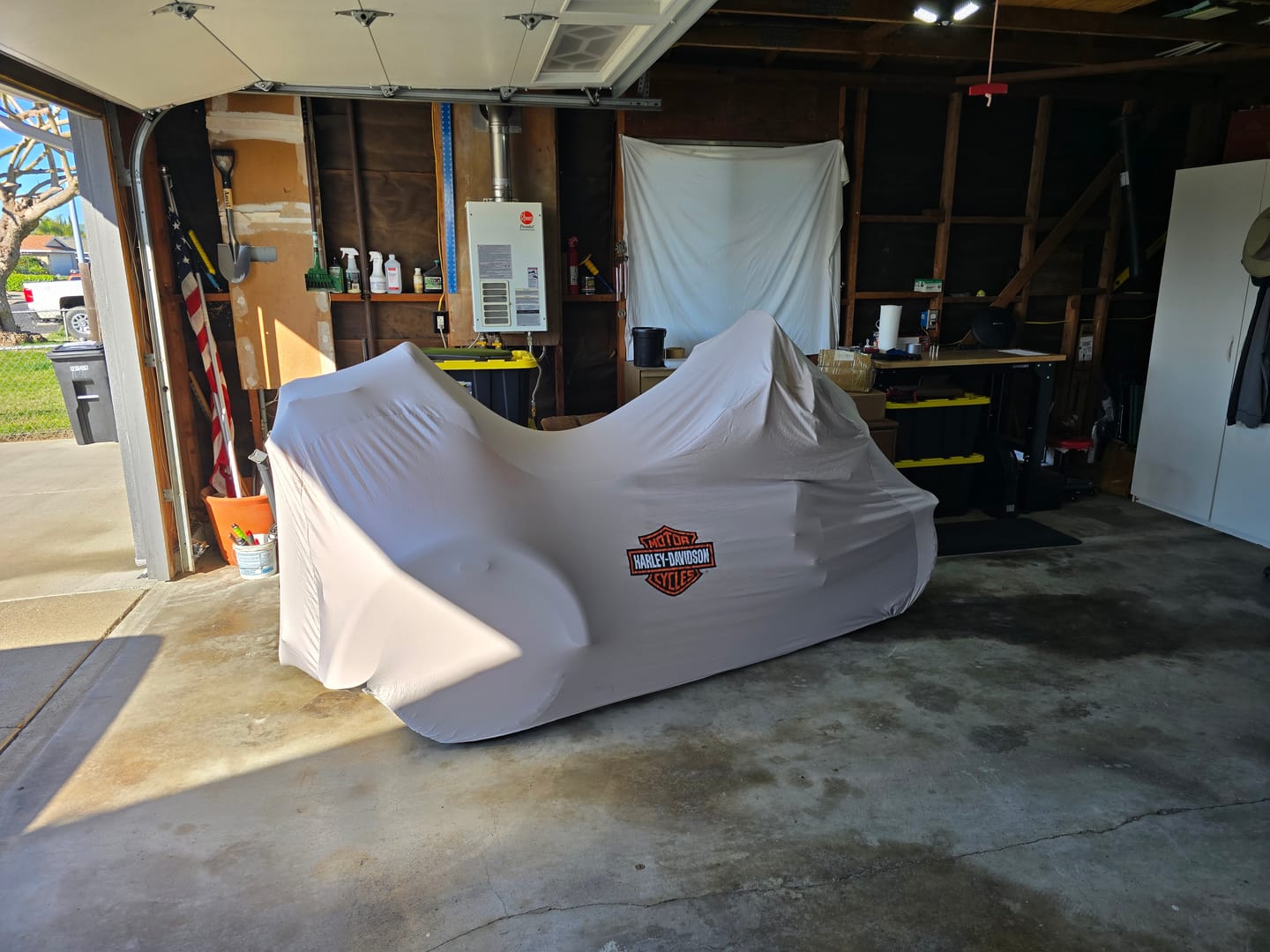 Customer photo review of Indoor Custom Motorcycle Covers