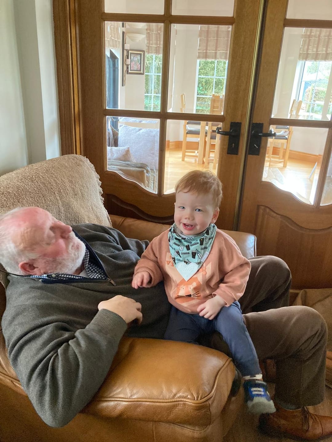 Customer photo review of Movie Night Teething Bib