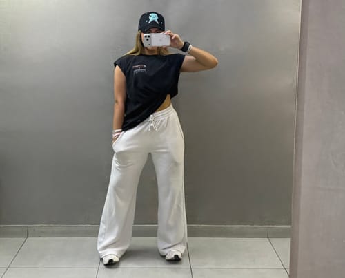 Customer photo review of SUPERMAN CUT-OFFS #3004