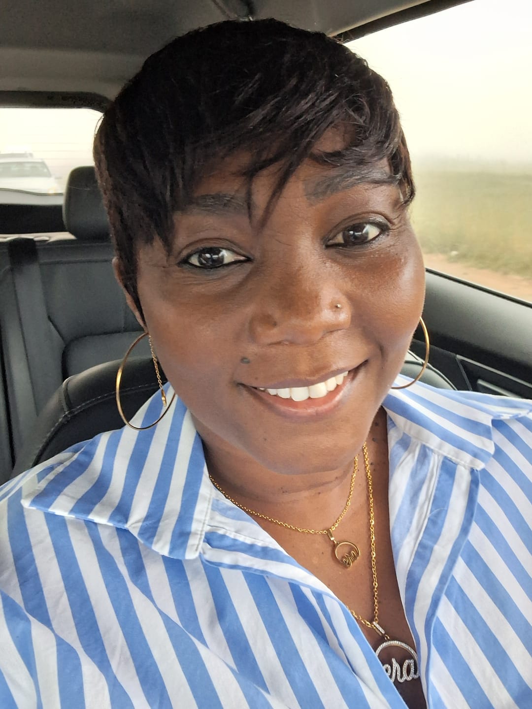 Customer photo review of Gold Precious Logo Necklace