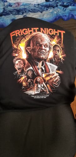 Customer photo review of Fright Night: Afraid of the Dark - Zip Hoodie