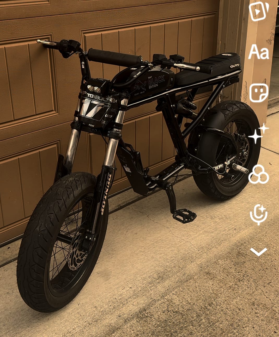 Customer photo review of Glossy Motocutz Style Front Plate