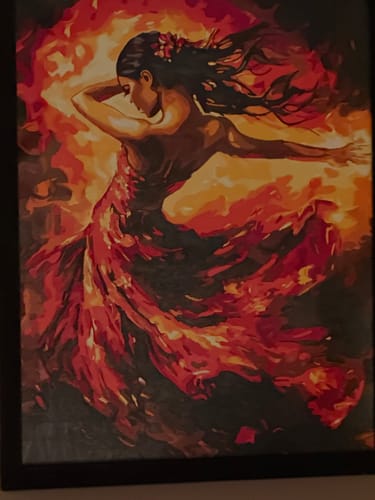 Customer photo review of Woman, Dress of Flames