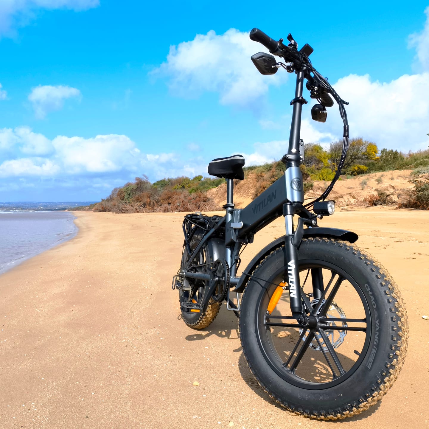 Customer photo review of V3 2.0 Folding Fat Tires Adult All Terrain Electric Bike