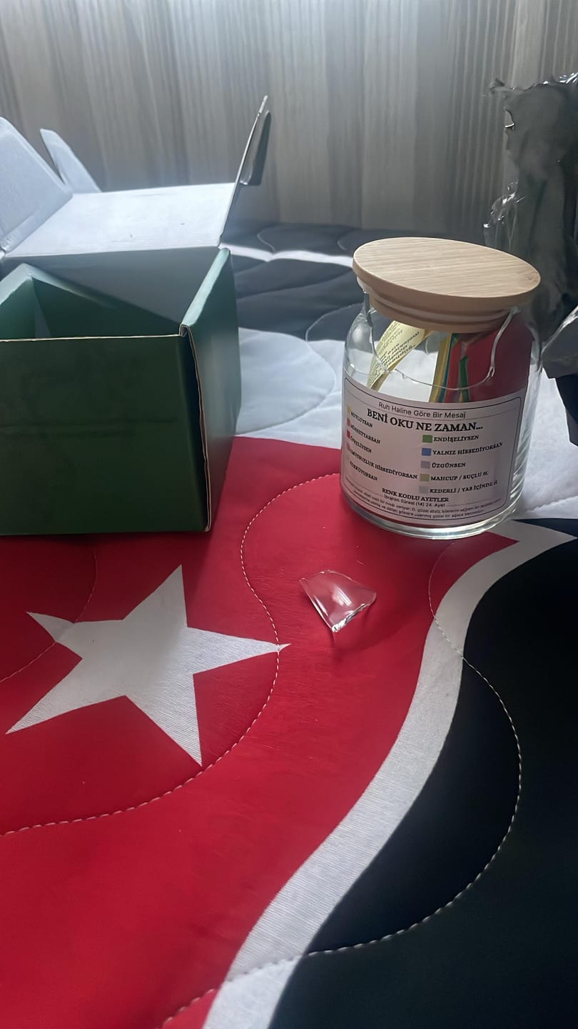 Customer photo review of Huzur Kavanoz - 150 Ayet - 10 Renkli