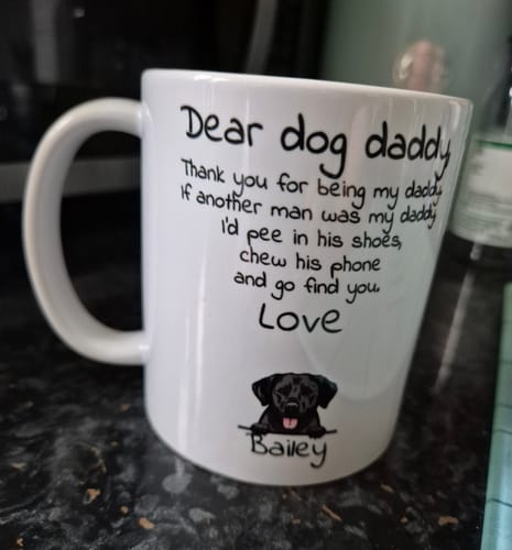 Customer photo review of Dear Dog Parent - Personalised Mug