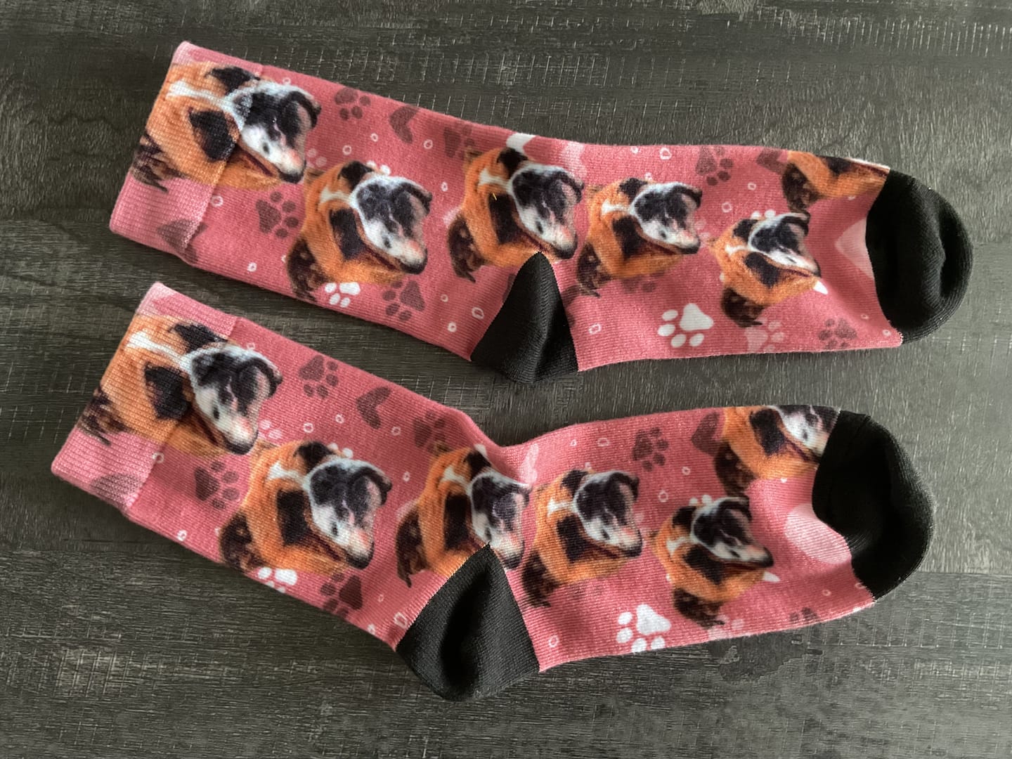 Customer photo review of Votre photo - Chaussettes personnalisées