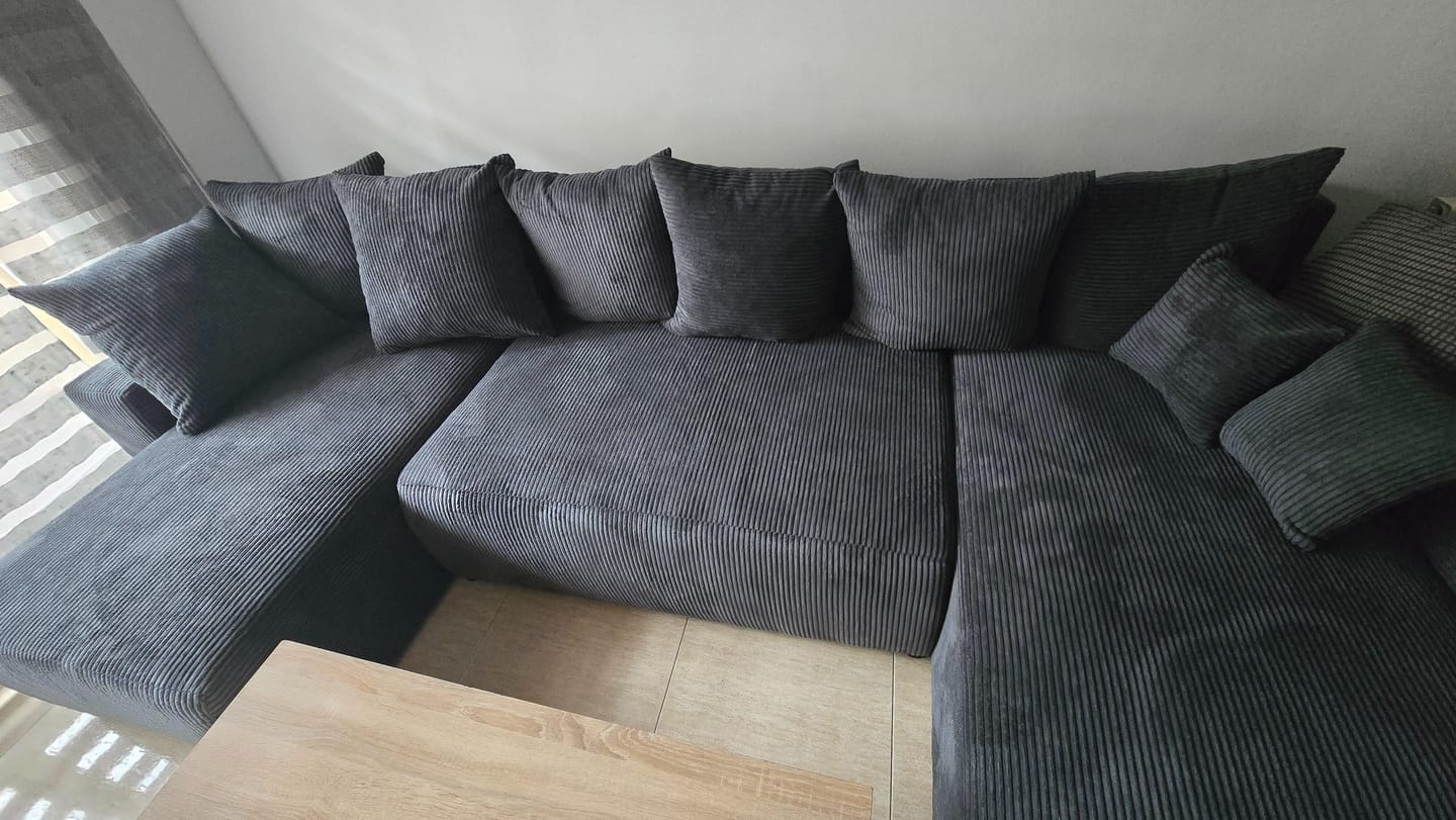 Customer photo review of Plush "U"-Formos Pilka
