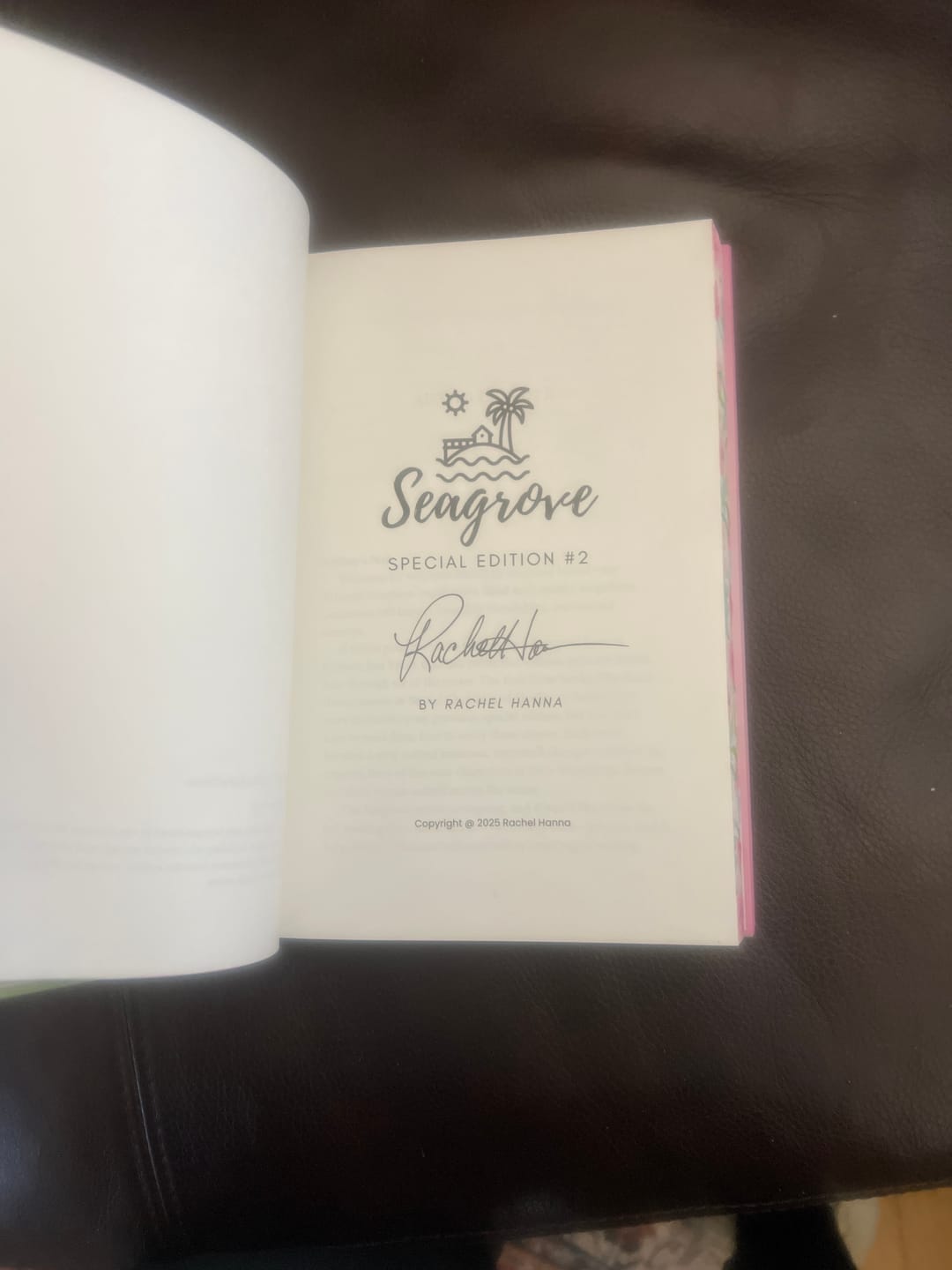 Customer photo review of Seagrove 2 Special Edition Hardcover (+ AUTHOR-SIGNED BOOKPLATE)
