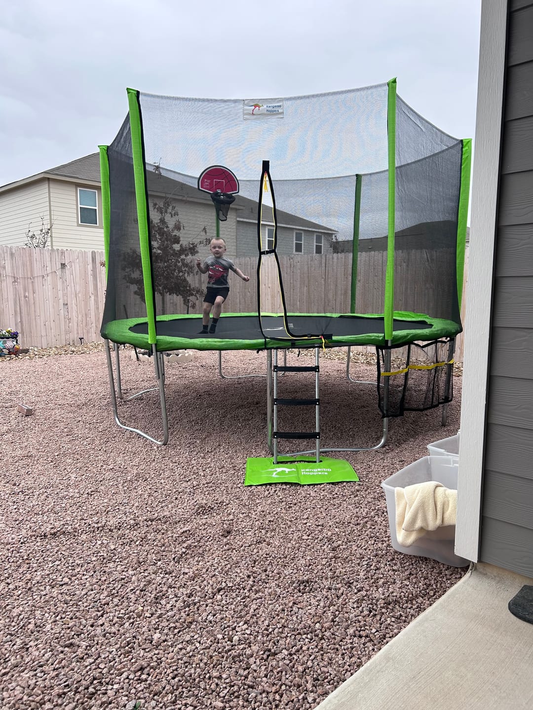 Customer photo review of Kangaroo Hoppers 12FT Trampoline for Kids & Adults