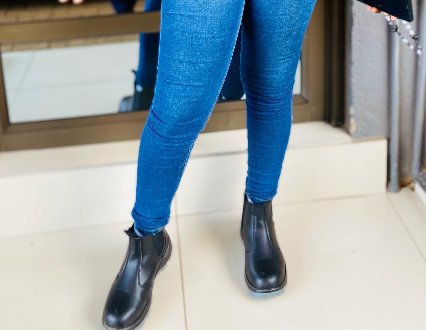 Customer photo review of Grittgear Mangano S1 Leather Safety Boot - Black